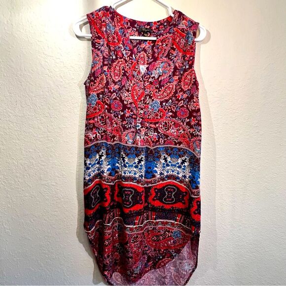 Cupio  high low boho sleeveless dress 🌺 medium - Picture 1 of 6